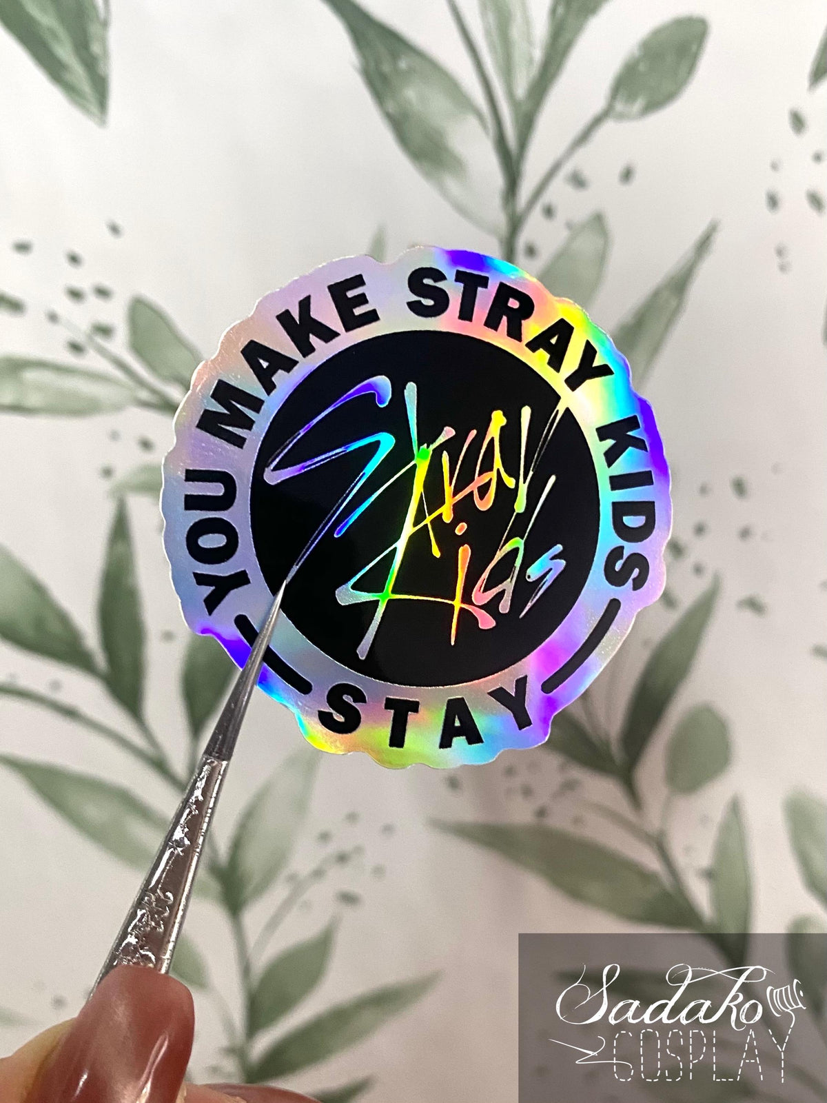 Stray Kids Logo Vinyl Sticker mit Holo-Laser-Effekt