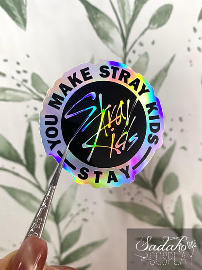 Stray Kids Logo Vinyl Sticker mit Holo-Laser-Effekt