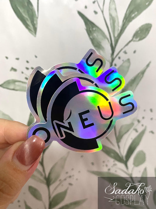 Oneus Logo Vinyl Sticker mit Holo-Laser-Effekt