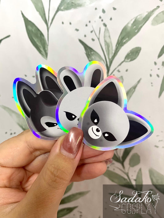 Stray Kids "Evil SKZOO" Vinyl Sticker mit Holo-Laser-Effekt