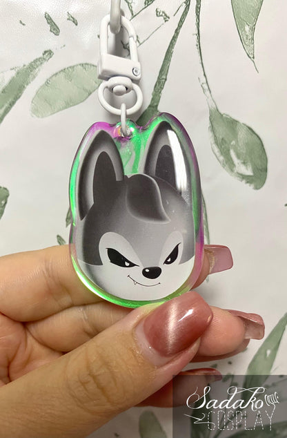 Stray Kids "Evil SKZOO" Acrylic Keychain, mit Holo-Laser-Effekt
