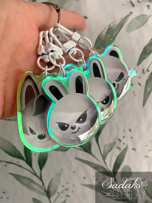 Stray Kids "Evil SKZOO" Acrylic Keychain, mit Holo-Laser-Effekt
