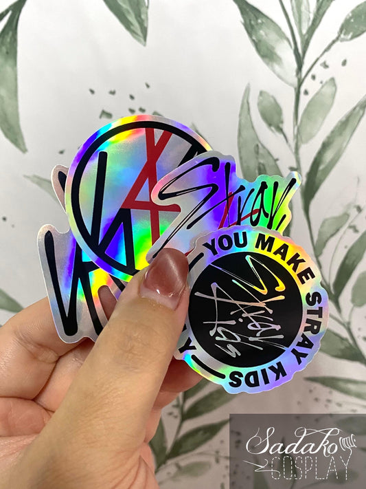 Stray Kids Logo Vinyl Sticker mit Holo-Laser-Effekt