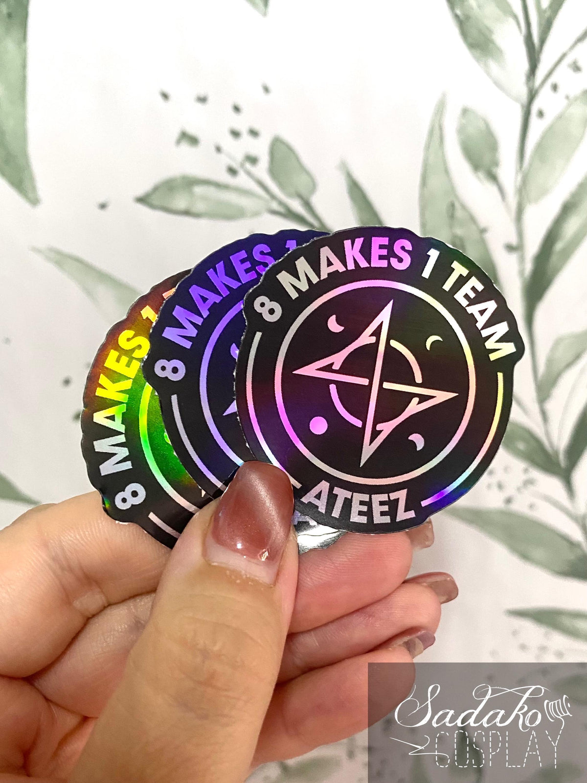 ATEEZ Logo & Song Vinyl Sticker mit Holo-Laser-Effekt