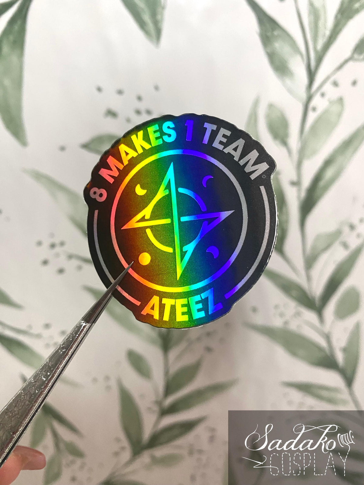 ATEEZ Logo & Song Vinyl Sticker mit Holo-Laser-Effekt