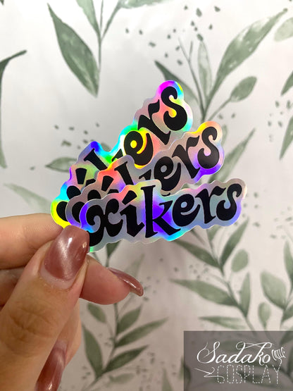 xikers Logo Vinyl Sticker mit Holo-Laser-Effekt