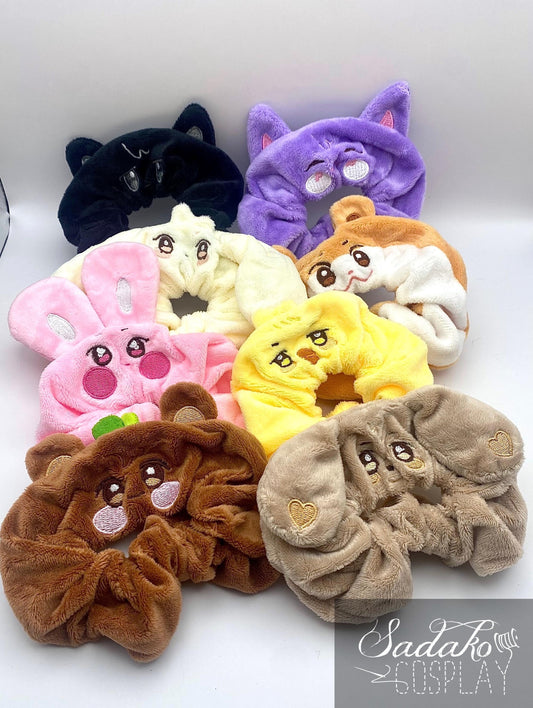 ATEEZ Aniteez Design Plush Scrunchie / Haargummi