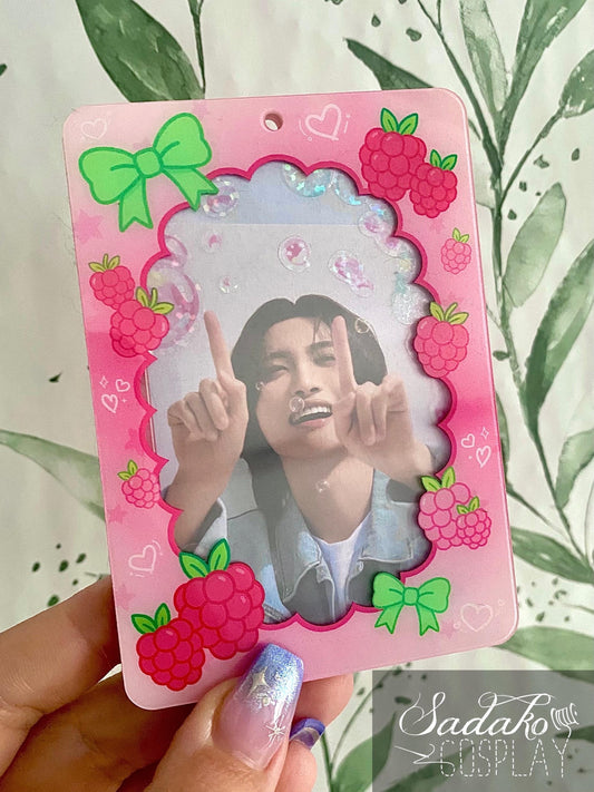 "I love you berry much" Himbeer Acrylic Photocard Holder
