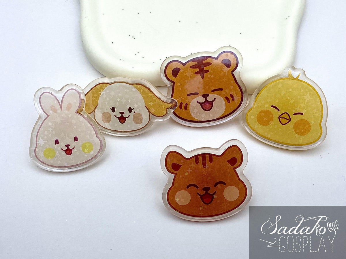 ONEUS Acrylic Pin Button, glitzernder Anstecker für TOMOON und K-Pop Fans