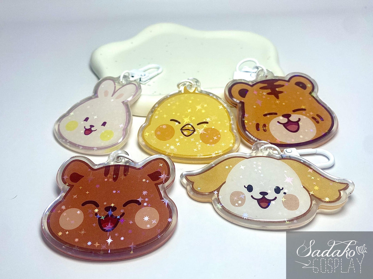 ONEUS Acrylic Keychain mit Holo-Stern-Effekt
