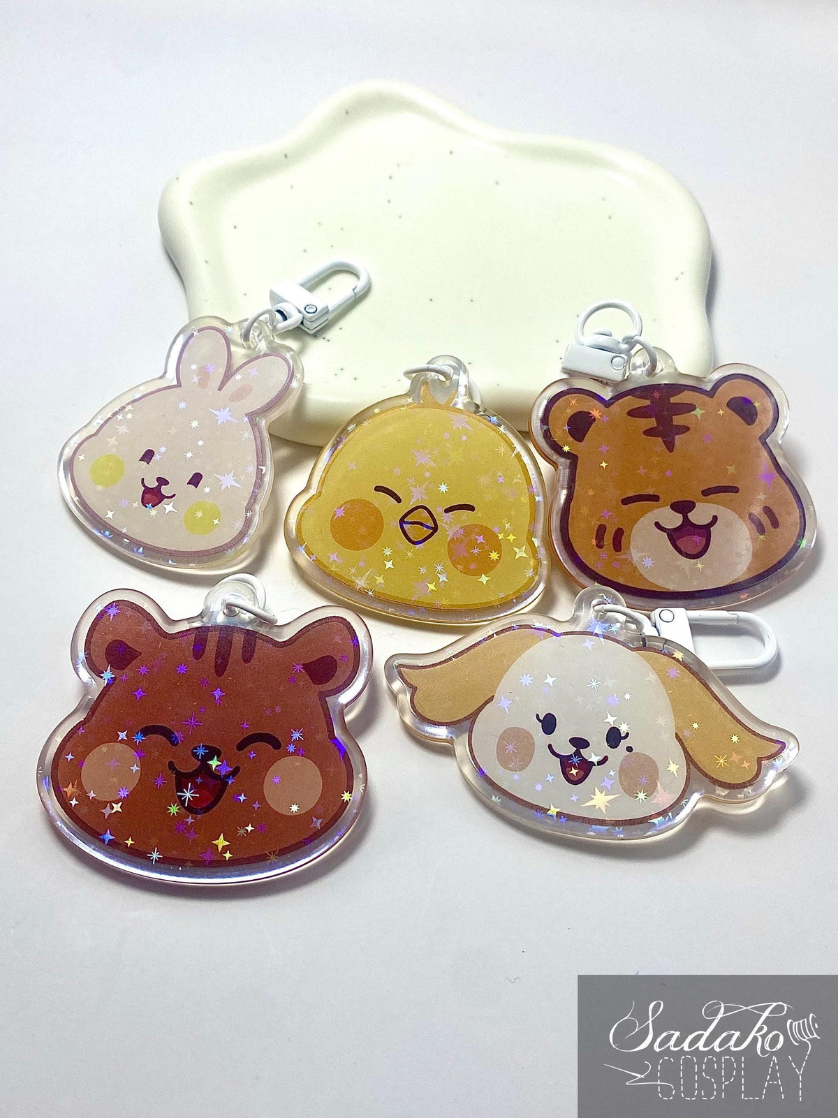 ONEUS Acrylic Keychain mit Holo-Stern-Effekt