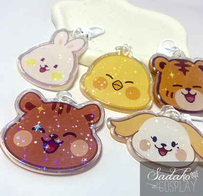 ONEUS Acrylic Keychain mit Holo-Stern-Effekt