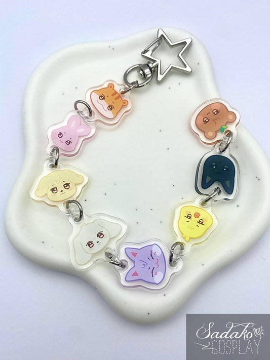 ATEEZ "Aniteez Heads" Acrylic Keychain-Kette