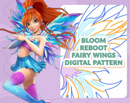 DIGITAL PATTERN - Bloom Reboot Flügel (Winx Club) - Cosplay, Kostüm, A4 & US Letter