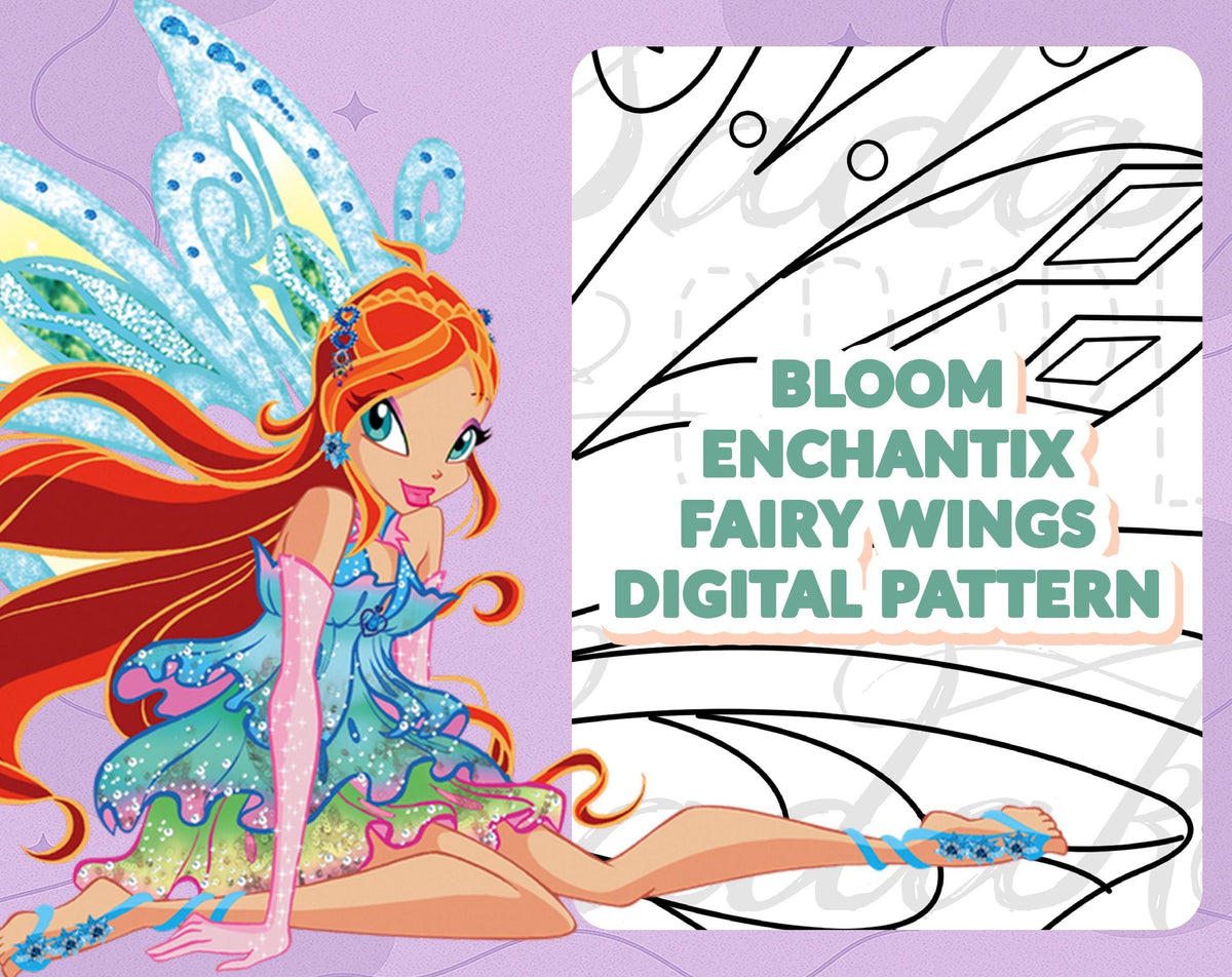 DIGITAL PATTERN - 6er Set Enchantix Flügel (Winx Club) - Cosplay, Kostüm, A4 & US Letter