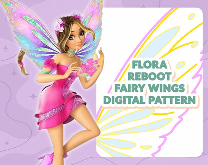 DIGITAL PATTERN - Flora Reboot Flügel (Winx Club) - Cosplay, Kostüm, A4 & US Letter
