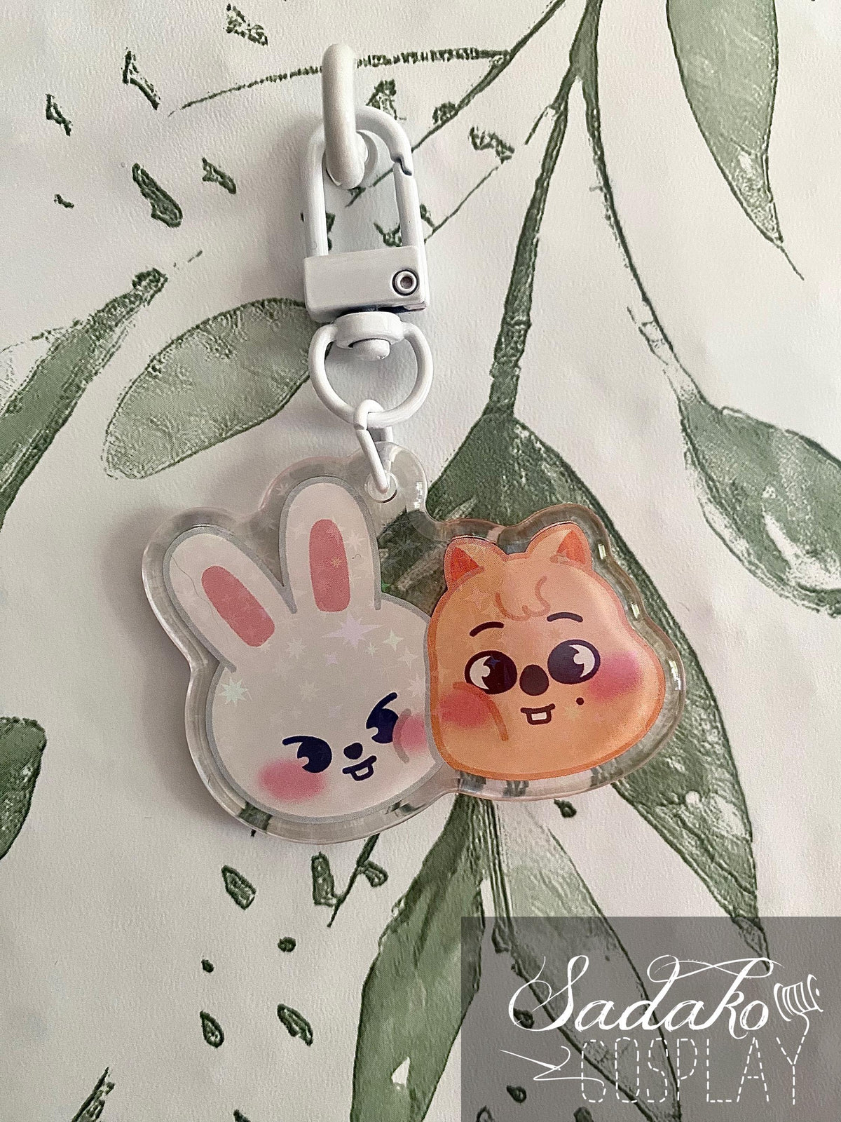 PREORDER Stray Kids „Minsung“ Acrylic Keychain mit Glitzer Sternen