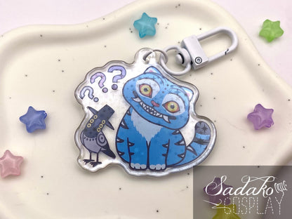 Derpy Tiger & Sussie Acrylic Keychain mit Glitzer Sternen, K-Pop Demon Hunters Anhänger