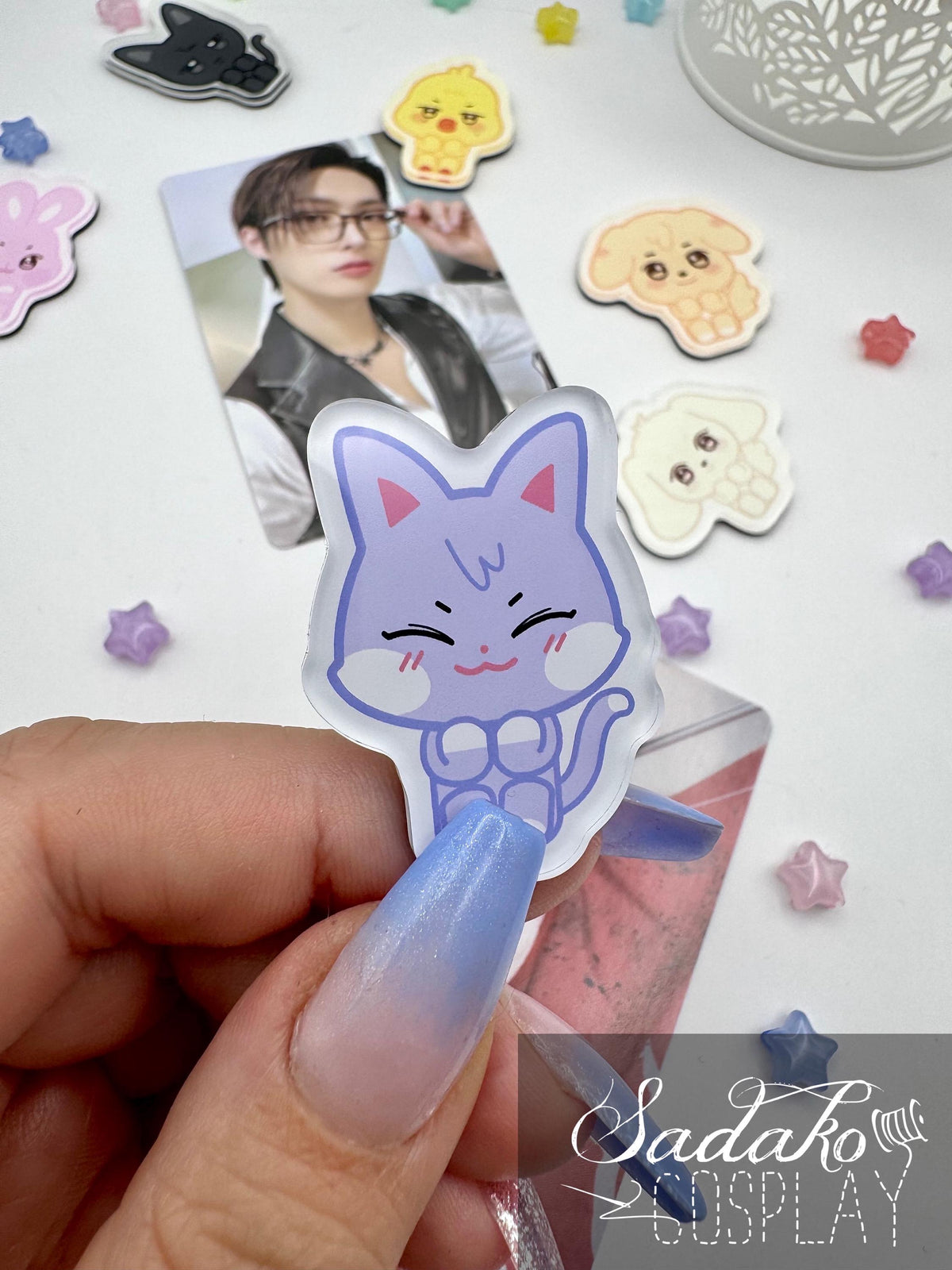 ATEEZ Aniteez Mini Fridge Magnet mit Acryl-Schicht