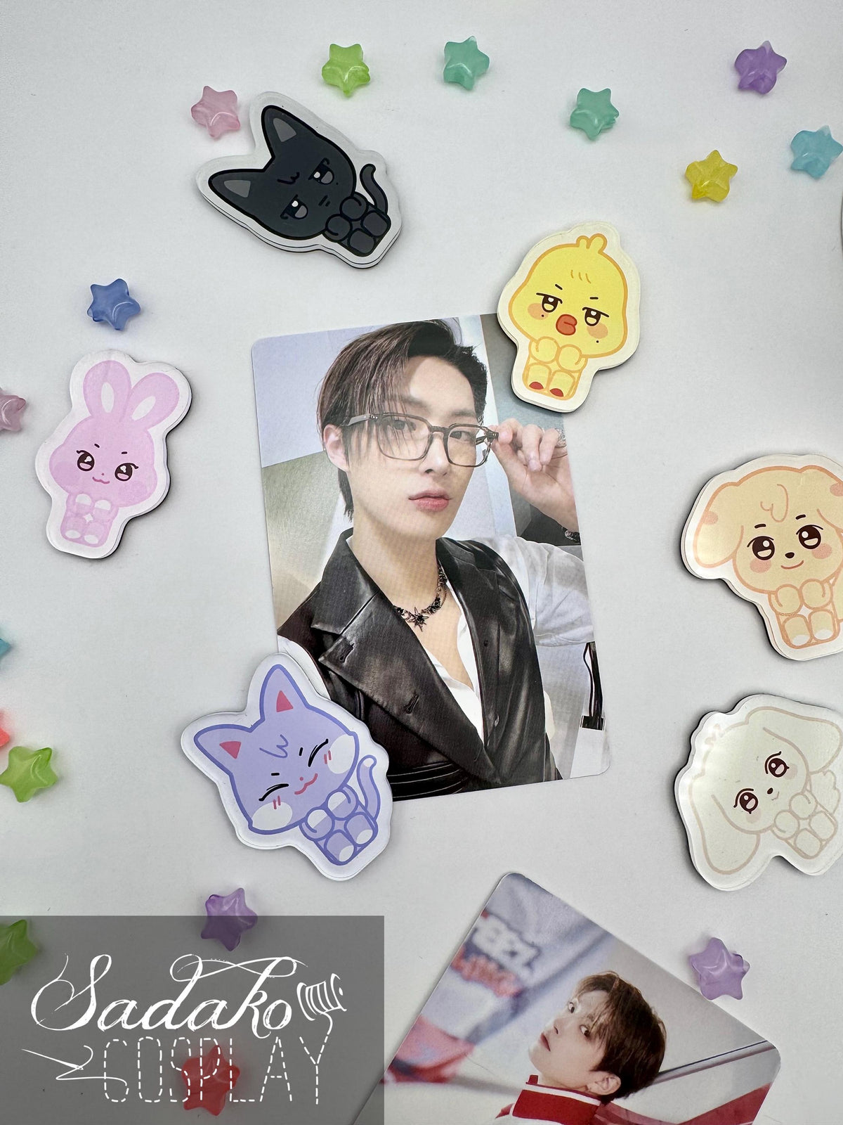 ATEEZ Aniteez Mini Fridge Magnet mit Acryl-Schicht