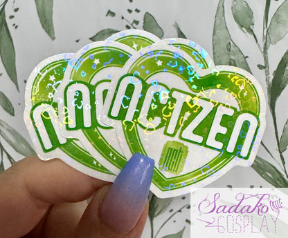 NCT & NCTzen transparenter Sticker - K-Pop Heart Collection, wasserfester Holo-Aufkleber