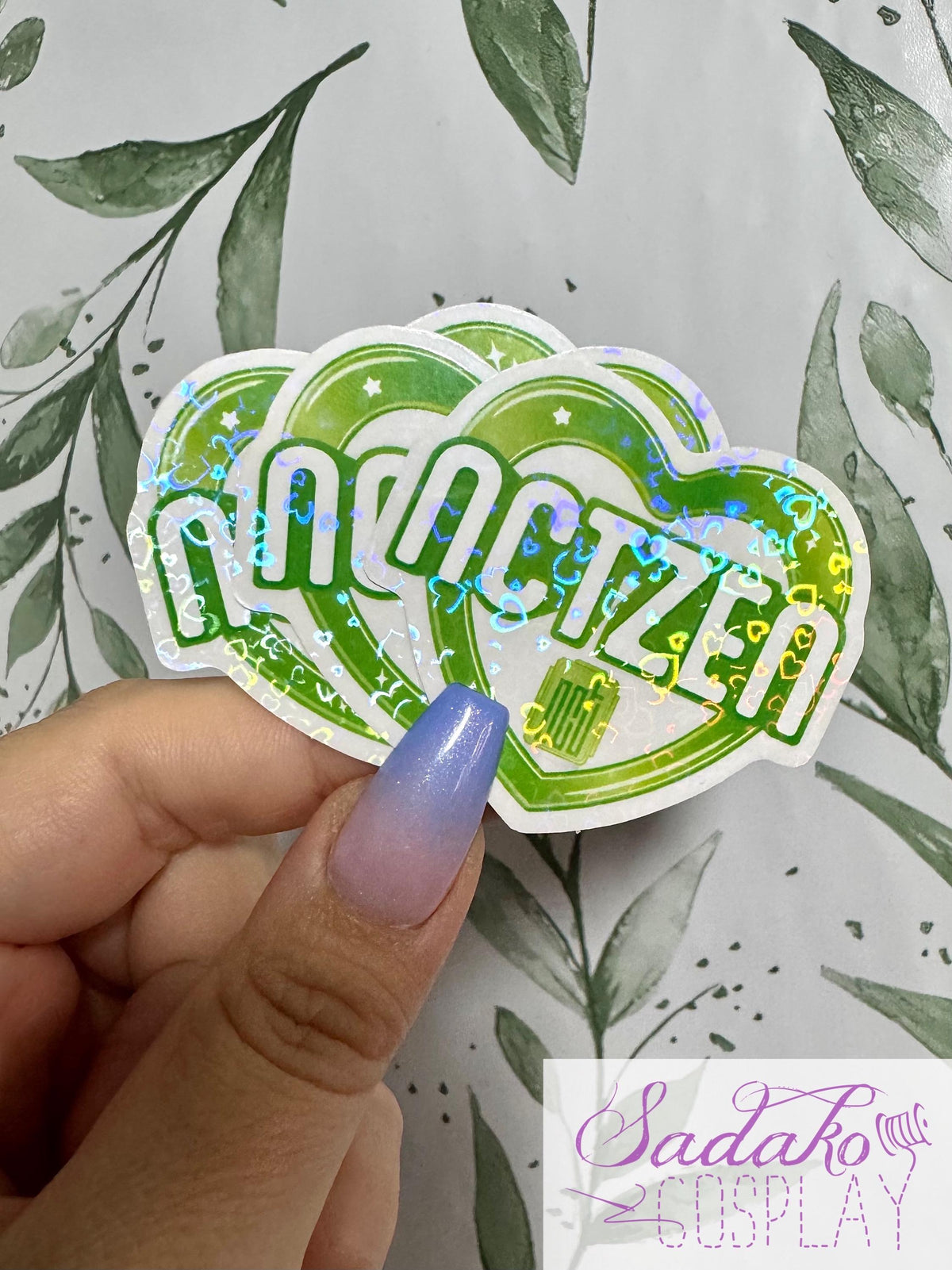 NCT & NCTzen transparenter Sticker - K-Pop Heart Collection, wasserfester Holo-Aufkleber