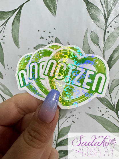 NCT & NCTzen transparenter Sticker - K-Pop Heart Collection, wasserfester Holo-Aufkleber