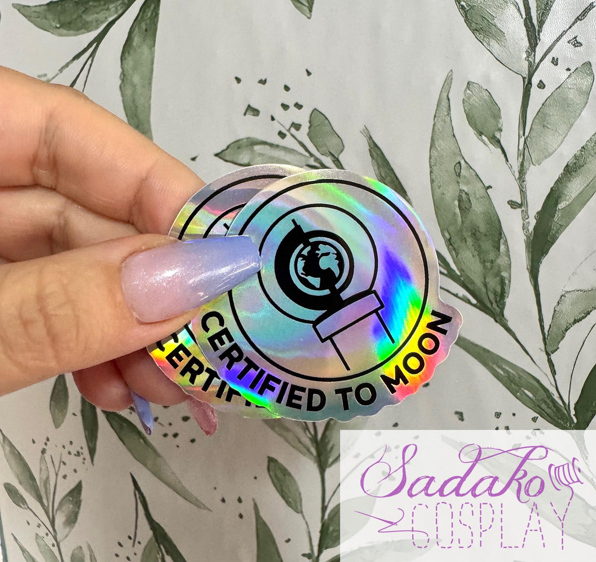 Certified To Moon Sticker - wasserfester lightstick Holo-Aufkleber, ONEUS