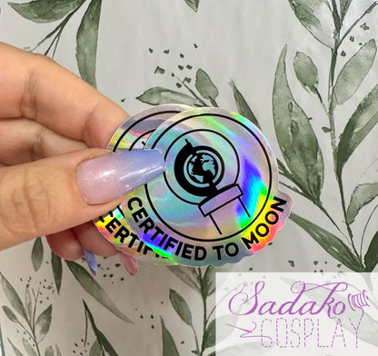 Certified To Moon Sticker - wasserfester lightstick Holo-Aufkleber, ONEUS