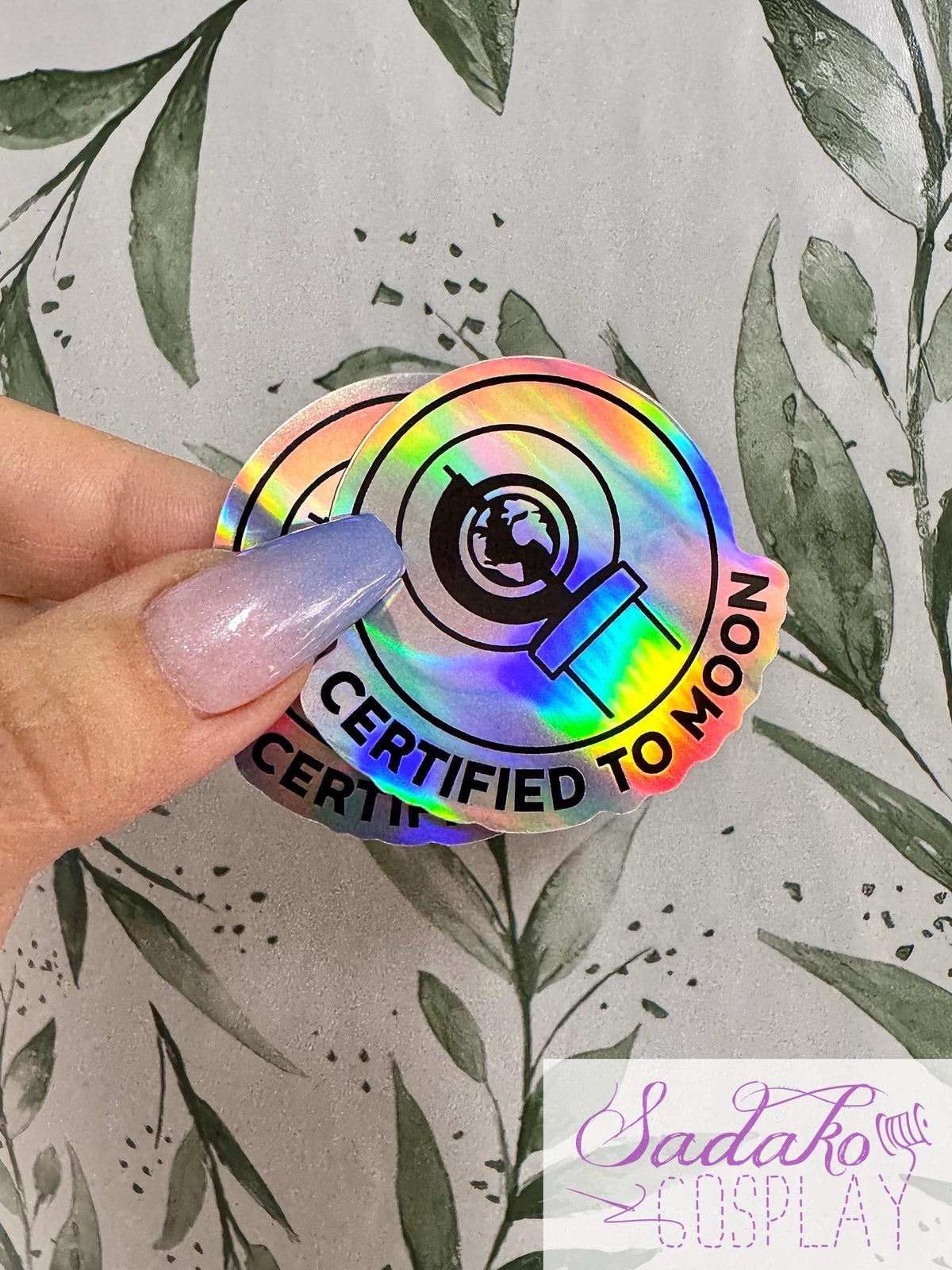 Certified To Moon Sticker - wasserfester lightstick Holo-Aufkleber, ONEUS
