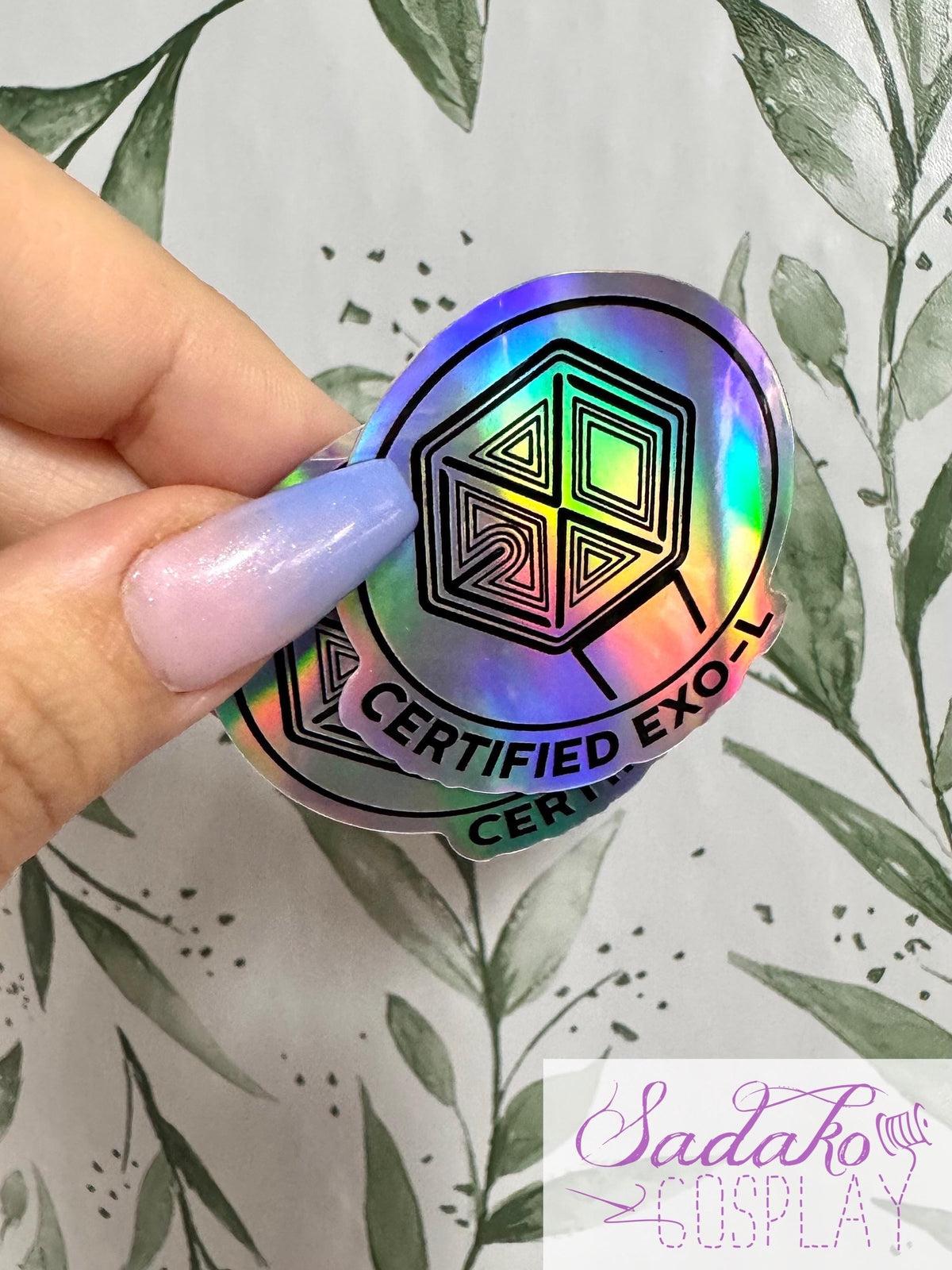 Certified EXO-L Sticker - wasserfester lightstick Holo-Aufkleber, EXO