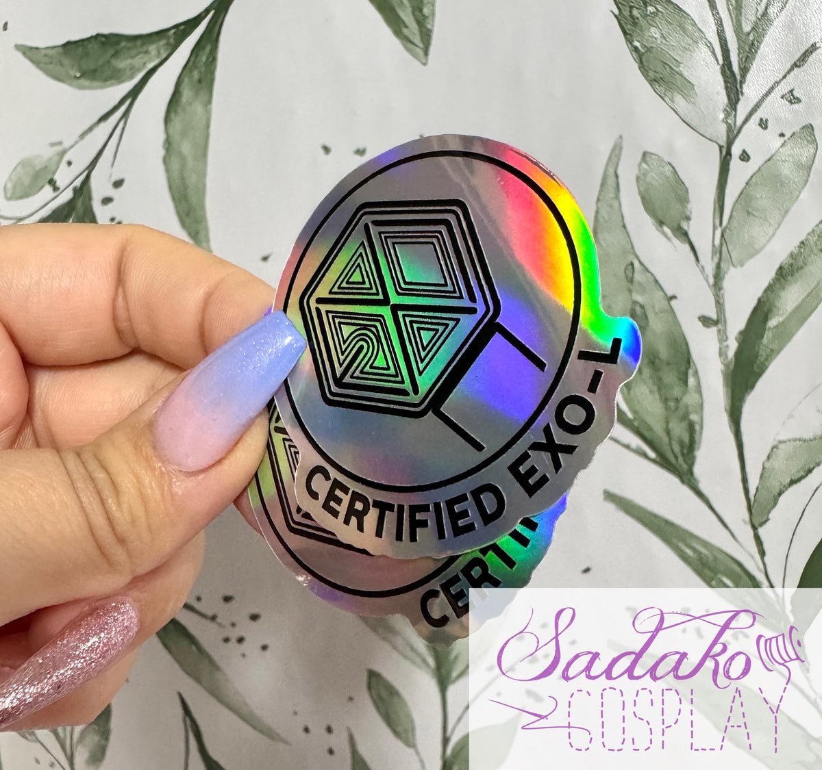 Certified EXO-L Sticker - wasserfester lightstick Holo-Aufkleber, EXO