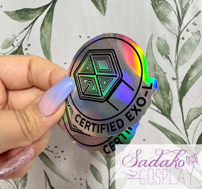 Certified EXO-L Sticker - wasserfester lightstick Holo-Aufkleber, EXO