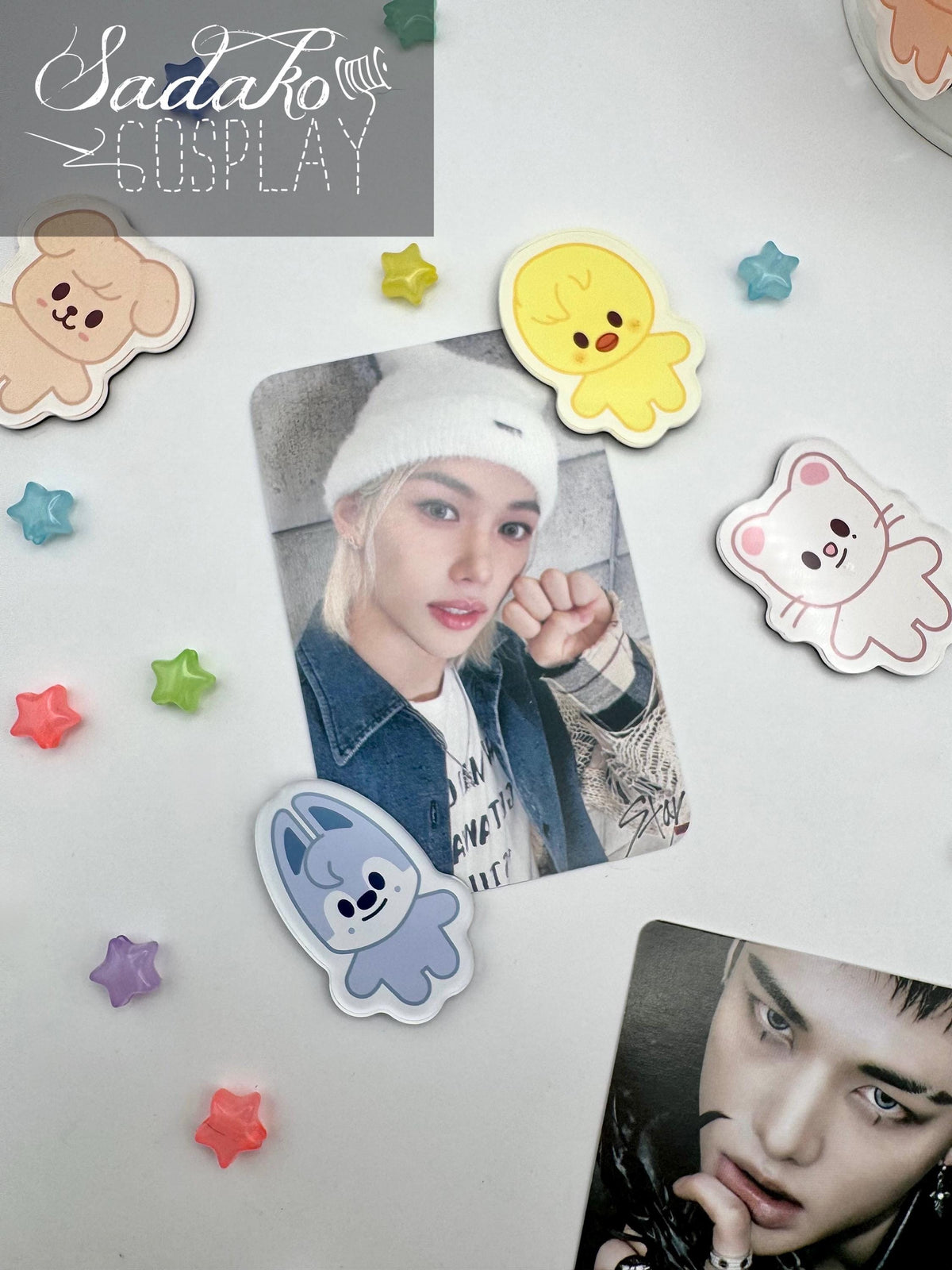 Stray Kids SKZOO Mini Fridge Magnet mit Acryl-Schicht