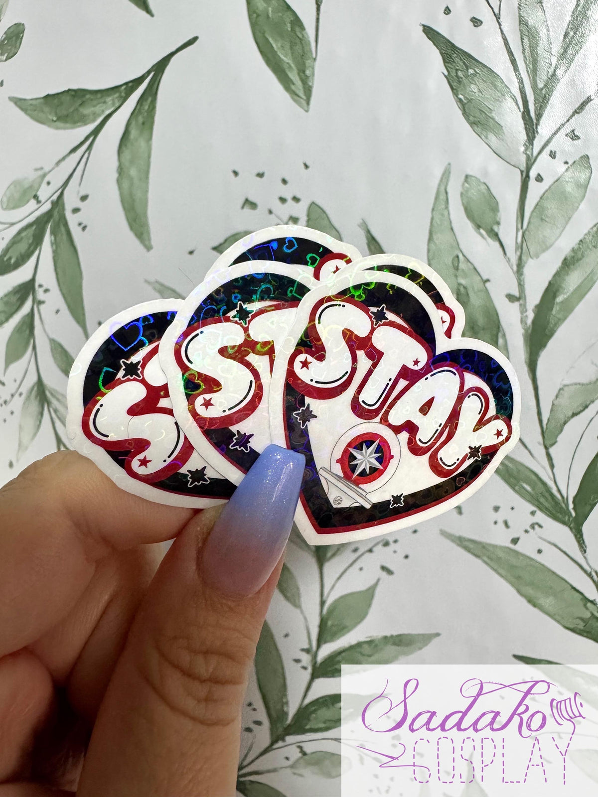 Stray Kids & Stay transparenter Glitter Sticker - K-Pop Heart Collection