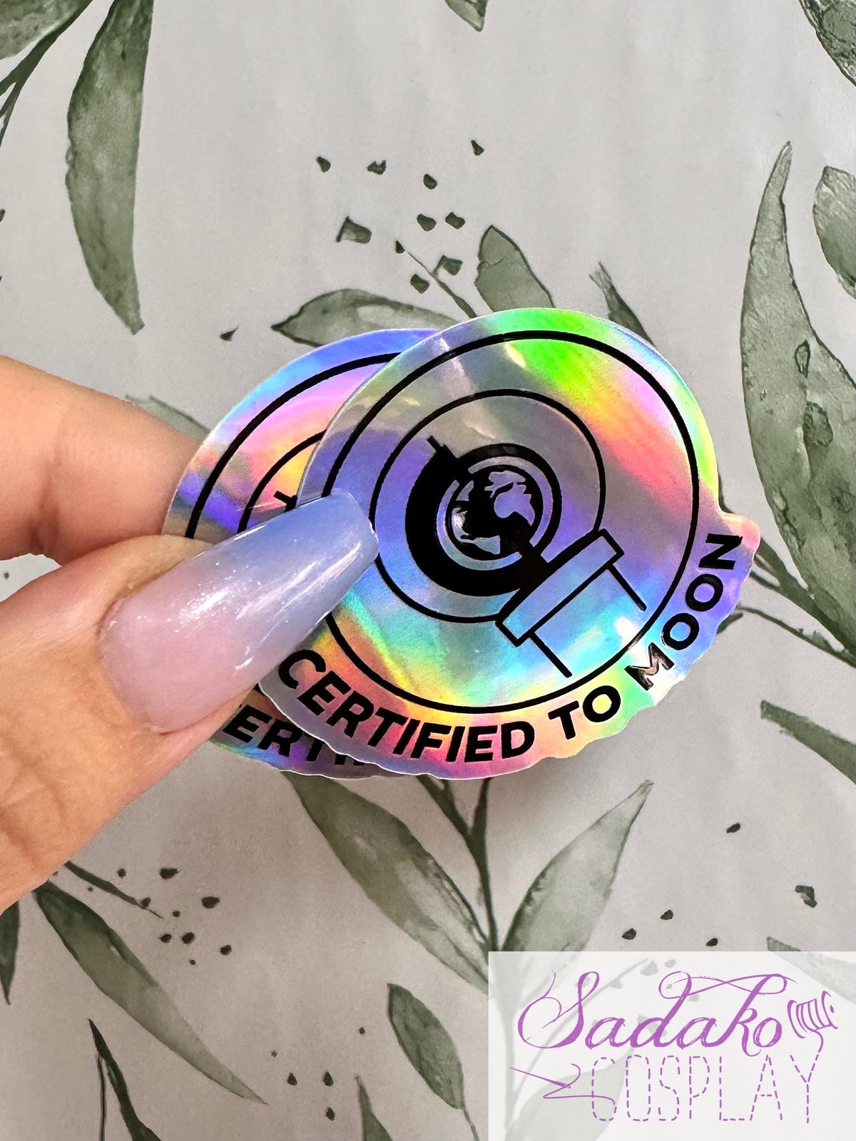 Certified To Moon Sticker - wasserfester lightstick Holo-Aufkleber, ONEUS