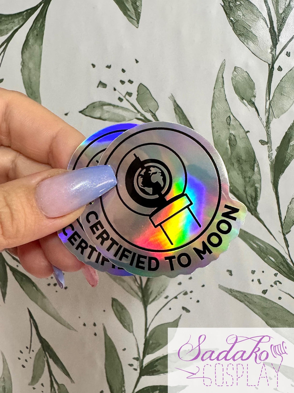 Certified To Moon Sticker - wasserfester lightstick Holo-Aufkleber, ONEUS