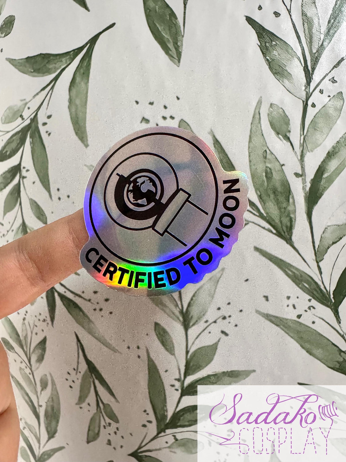 Certified To Moon Sticker - wasserfester lightstick Holo-Aufkleber, ONEUS