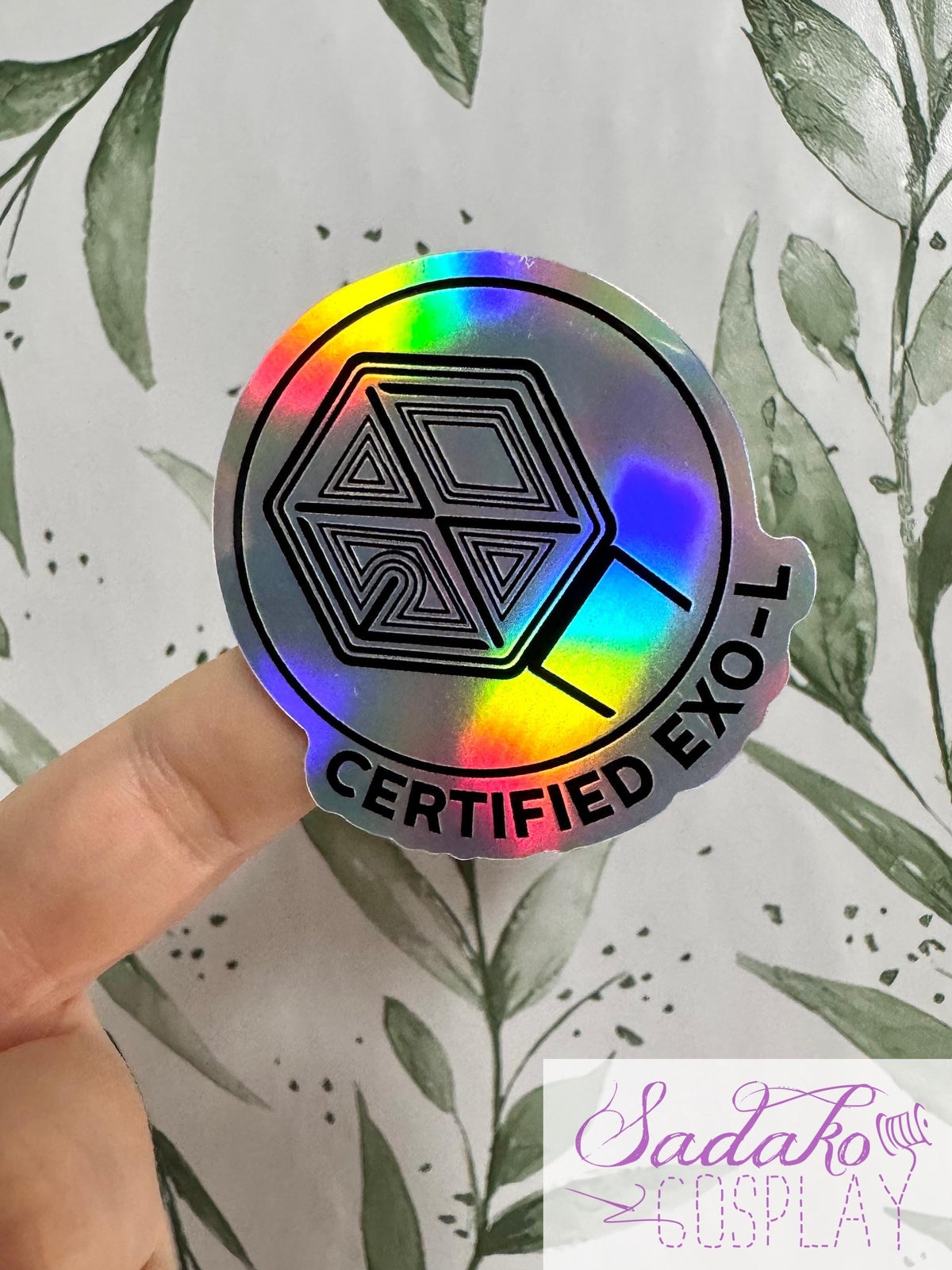 Certified EXO-L Sticker - wasserfester lightstick Holo-Aufkleber, EXO
