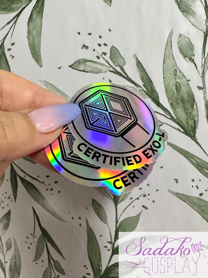 Certified EXO-L Sticker - wasserfester lightstick Holo-Aufkleber, EXO