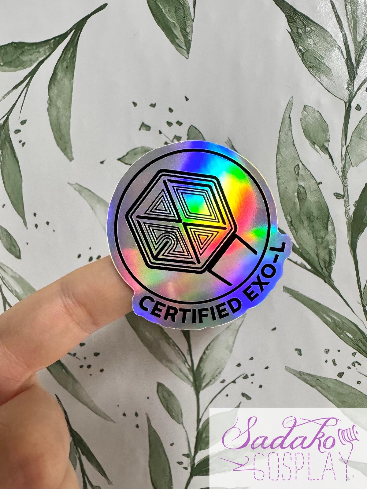 Certified EXO-L Sticker - wasserfester lightstick Holo-Aufkleber, EXO