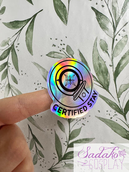 Certified STAY Sticker - wasserfester lightstick Holo-Aufkleber, Stray Kids