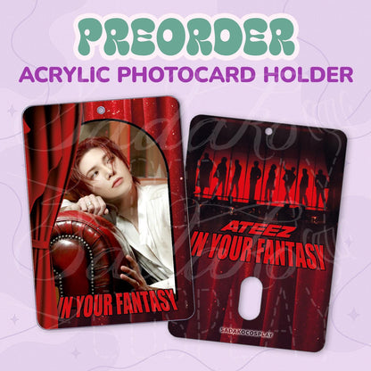 ATEEZ In your Fantasy Photocard Holder, Atiny K-Pop Fotokarten Halter Acryl