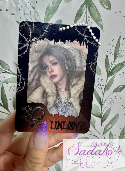 XLOV UNLOVE Photocard Holder für Evol, K-Pop Fotokarten Halter Acryl