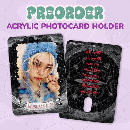 Stray Kids Starlight STAY Photocard Holder, Skz K-Pop Fotokarten Halter Acryl, #LoveStay