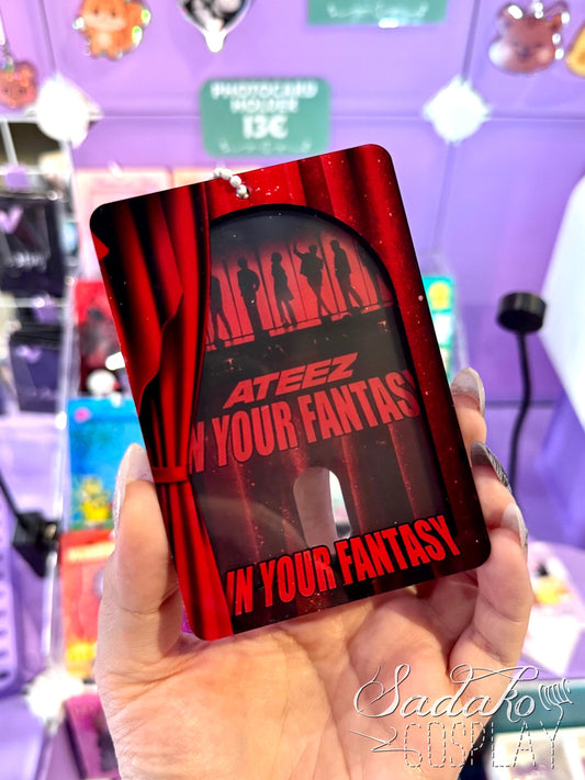 ATEEZ In your Fantasy Photocard Holder, Atiny K-Pop Fotokarten Halter Acryl