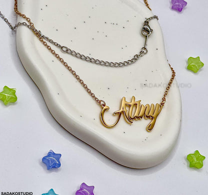ATEEZ "Atiny" Edelstahl Halskette in gold oder silber