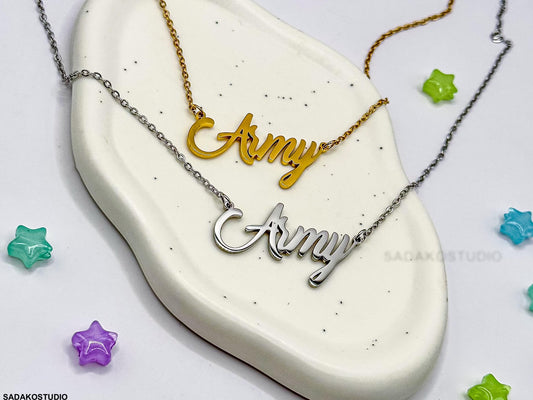 ARMY Edelstahl Halskette, BTS Fandom Kette, Fan merchandise K-Pop