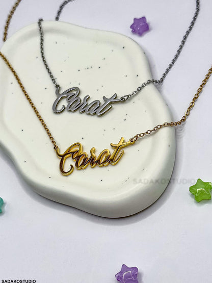 CARAT Edelstahl Halskette, Seventeen Fandom Kette, Fan merchandise K-Pop