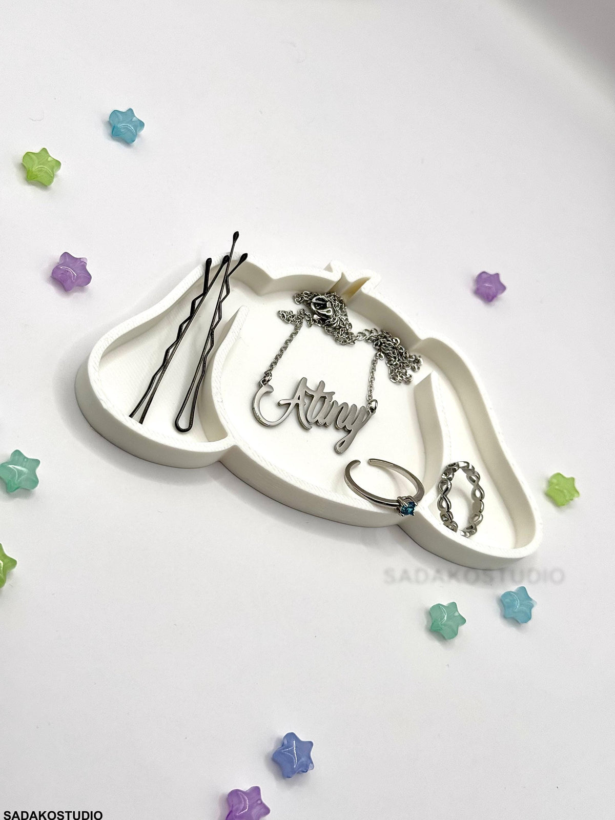 ATEEZ ANITEEZ Trinket Tray 3D Printed | Jewelry Dish & K-Pop Desk Decor | ATINY Gift